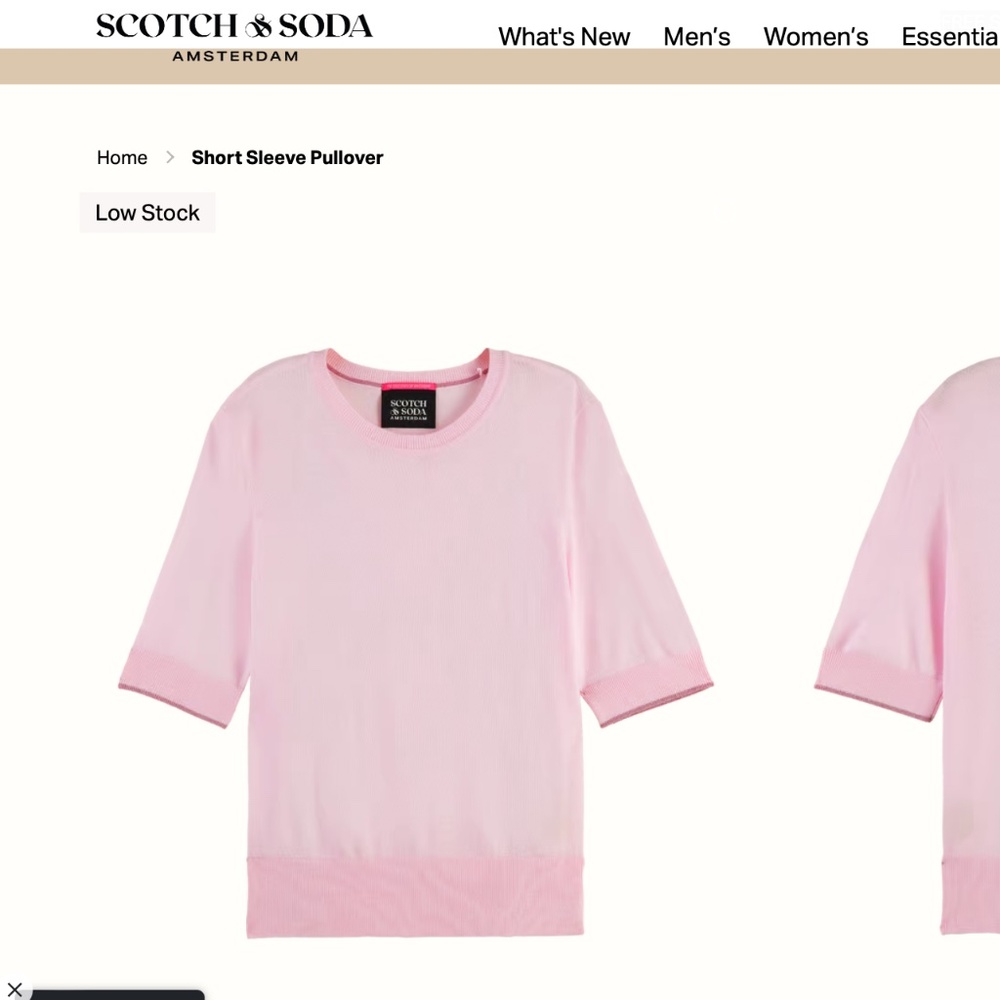 Scotch & Soda Short Sleeve Pullover Size XS NWT
